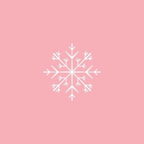 light pink snowflake (12x12)