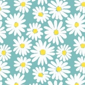 Daisies: Robin Egg Blue