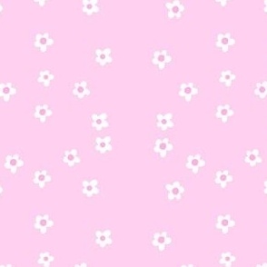 Adorable Floral Flowers Pink White and Yellow Girly