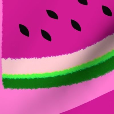 Watermelon Rex - Hot Pink Tropical Fruit - jumbo scale
