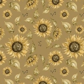 Sunflowers in Moss 2x2