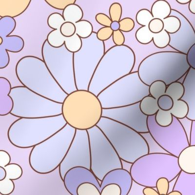 Vintage floral - purple