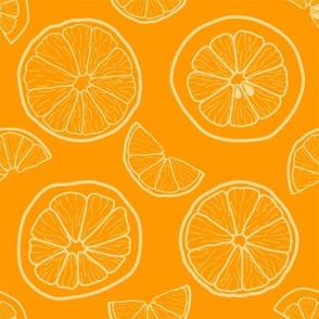 Minimalist Orange Slices