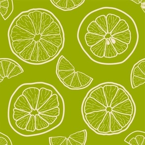 Minimalist Lime Slices