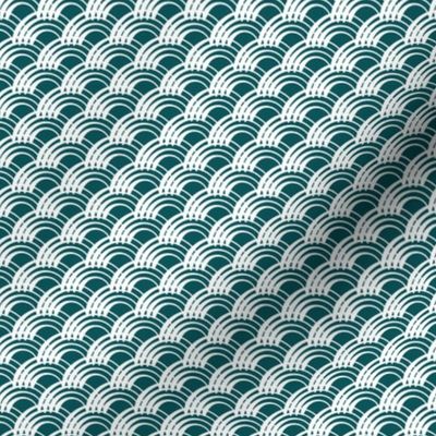 SMALL Sweet blue waves - FABRIC