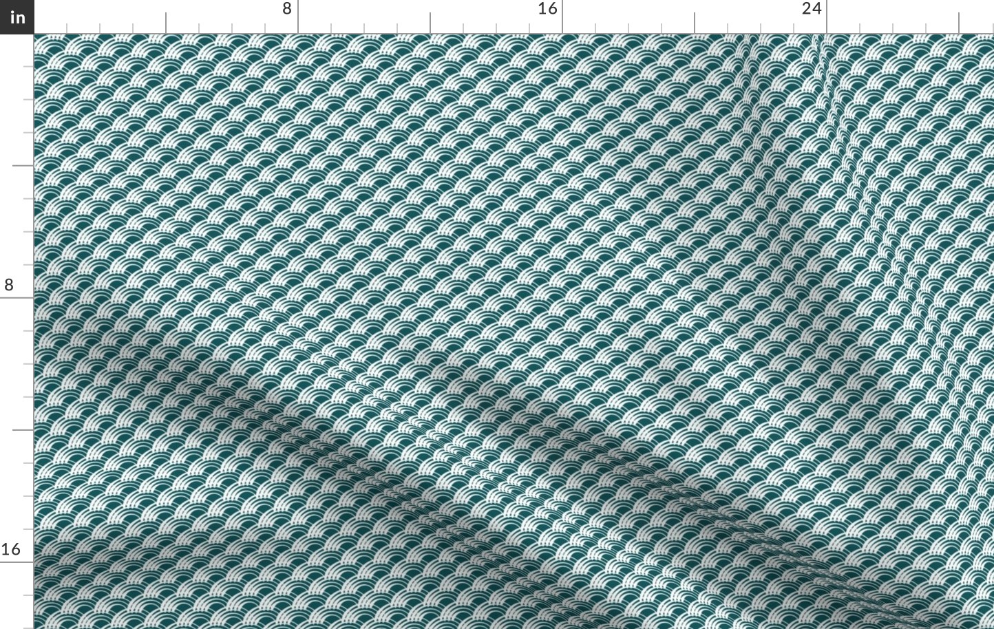 SMALL Sweet blue waves - FABRIC