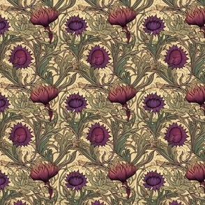 Art Nouveau Thistles