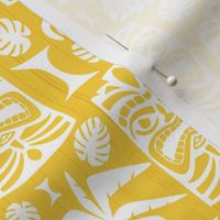 Tiki Time - Mid Century Modern Yellow White Regular