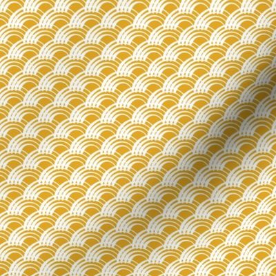 SMALL Sweet yellow waves -  FABRIC