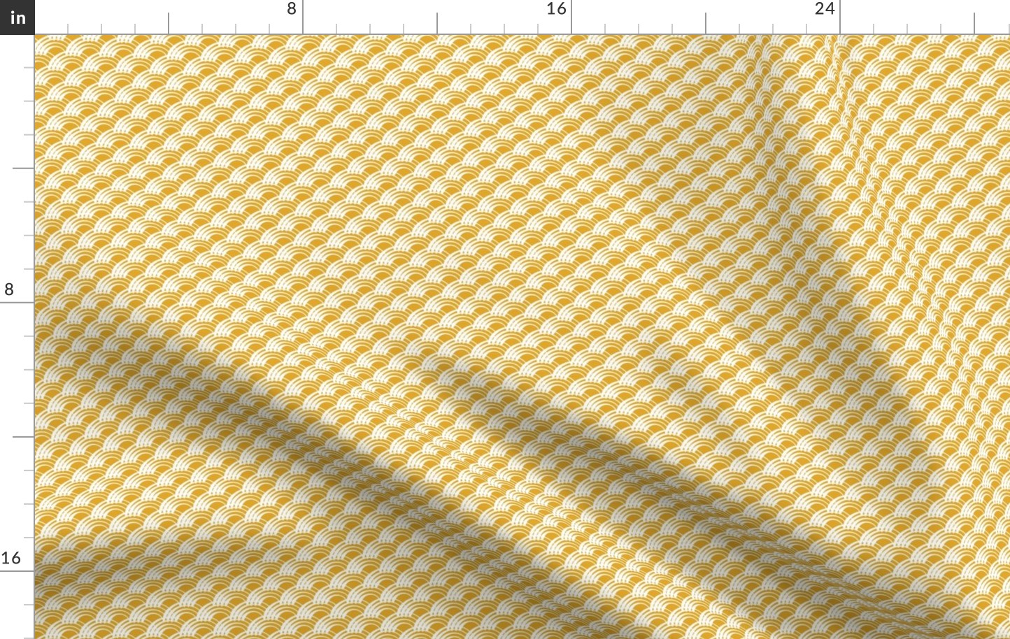 SMALL Sweet yellow waves -  FABRIC