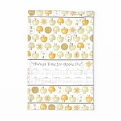 Always Time for Apple Pie - 2025 Calendar Tea Towel - Natural