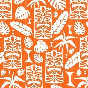 Tiki Time - Mid Century Modern Orange White Regular