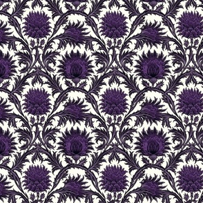 Flowing Thistle Damask