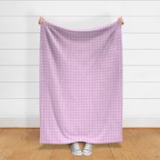 MINI - Simple Retro Daisy Tile - Dusky purple on pale pink