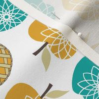 Always Time for Apple Pie - 2025 Calendar Tea Towel - Retro Jade