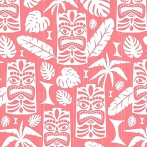 Tiki Time - Mid Century Modern Pink White Regular