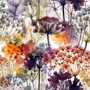Macey's Dance  - Watercolor Wildflowers