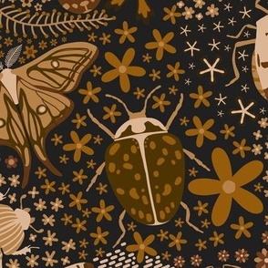 Bugs and Butterflies - brown