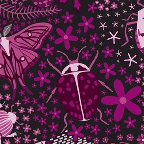 Bugs and Butterflies - pink