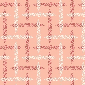 Large//Pebbled Path-A Woven Crosshatch//Rusulla Pink