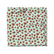 Poppy Patch Dots! Teal