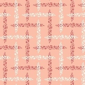 Medium//Pebbled Path-A Woven Crosshatch//Rusulla Pink