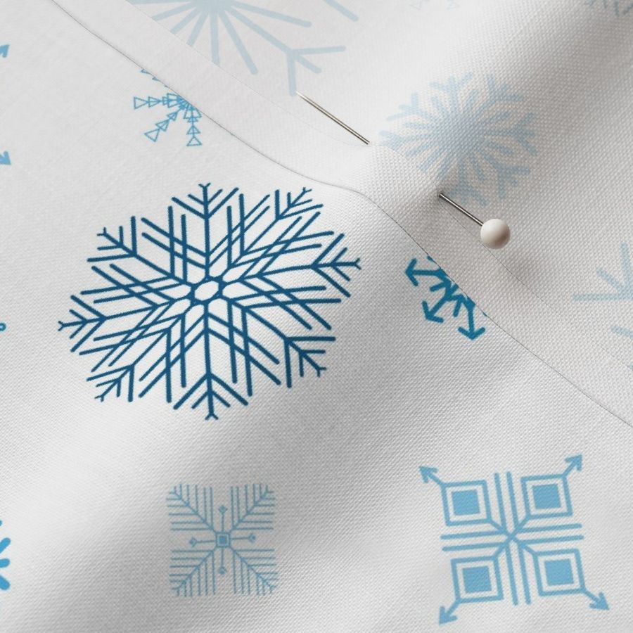 Winter -  Snowflakes Blue