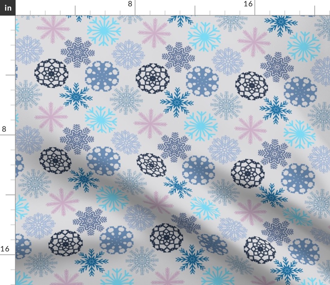 Serene Winter - Snowflakes