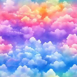 Rainbow Cloudy Sky