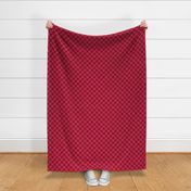 Hand Drawn Checkerboard burgundy-red