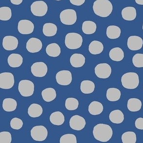 Medium Bold Polka Dot blue-gray