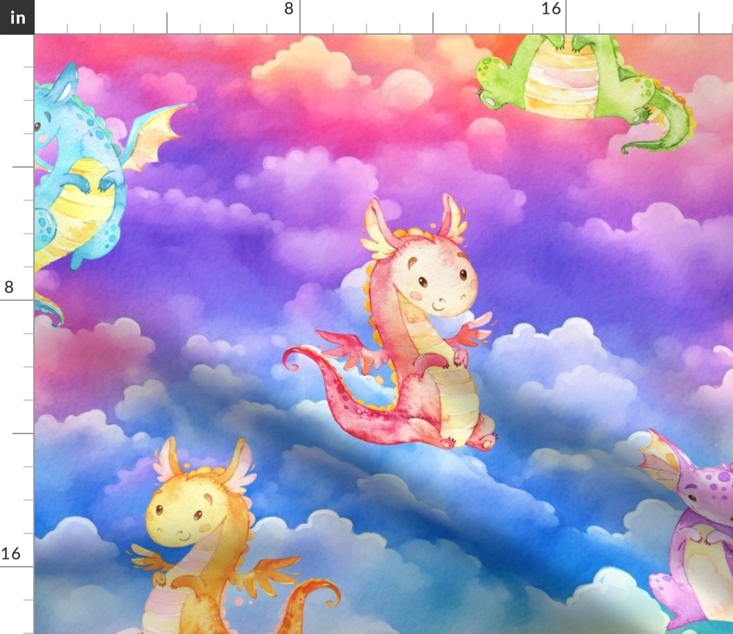 Large Scale rainbow dragons