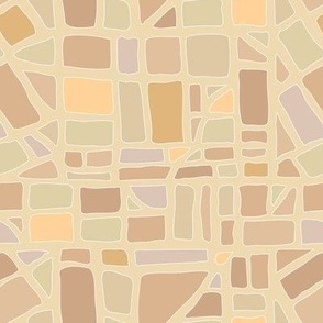 Map Mosaic Neutrals Medium