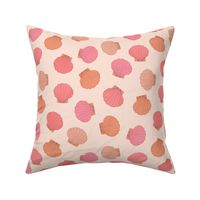Scattered Shells in Blush- Large- 10"x10"
