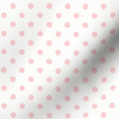 Dotty: Millennial Pink & White Polka Dot, Pink Polka Dotted