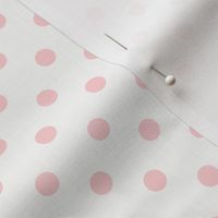 Dotty: Millennial Pink & White Polka Dot, Pink Polka Dotted