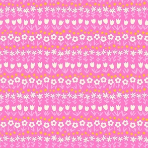 Garden Rows - Pink