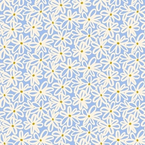 Outline Floral - Periwinkle
