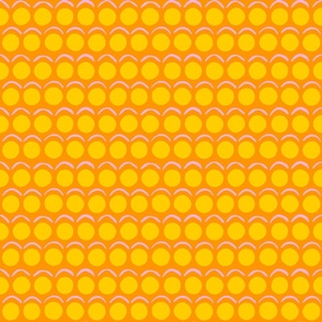 Crescent Polka - Orange & Yellow
