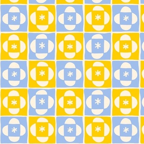 Quilt - Periwinkle & Yellow
