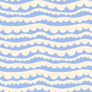 Scallop Waves - Periwinkle