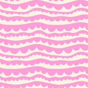 Scallop Waves - Pink