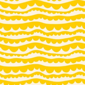 Scallop Waves - Yellow
