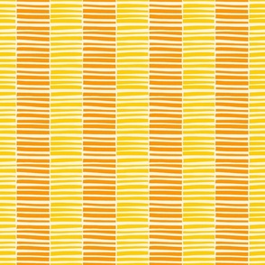 Stripe Blocks - Orange & Yellow