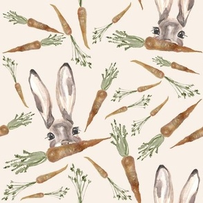 bunny rabbits / carrots / easter / spring / vegetable