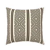 Festive Diamond Stripes | Geometric | Black Cream | Large