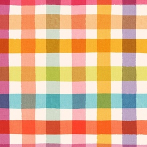 Vintage Checks {Rainbow} - jumbo