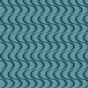 Retro Wave [steel blue] medium