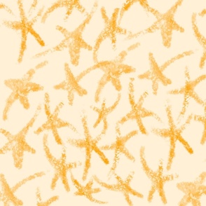 sketched textured dancing twinkle stars on pale yellow gold for modern Christmas cheer