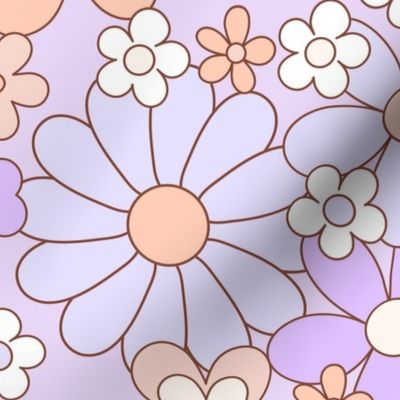 Vintage floral - lilac